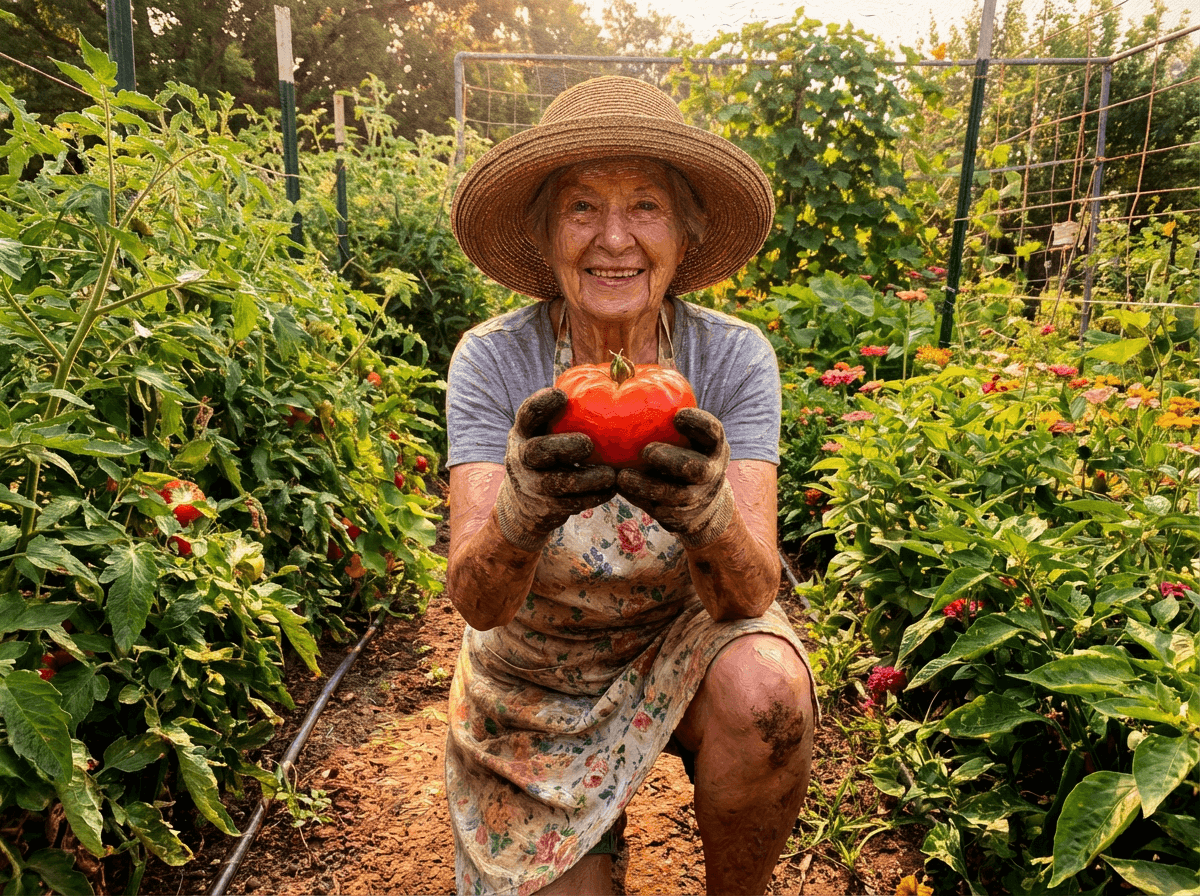 Grandparent in the Garden